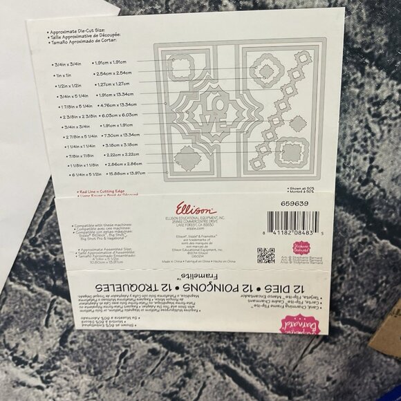 SIZZIX Card Fancy Frame Flip-its Cutting Die 657588 Stephanie Barnard Design - Picture 7 of 9